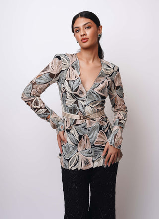 Nyx black pastel kurta and sharara set