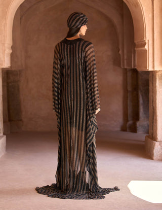 Asht black gold kaftan set