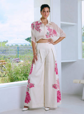 Dallas ivory pants and top