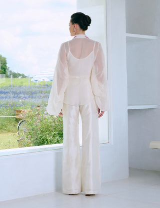 Daniela ivory shirt and pant set