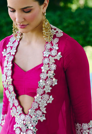 Doris fuchsia kurta set