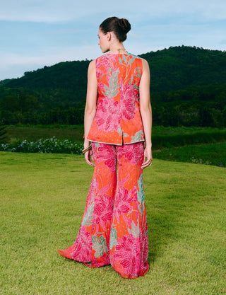 Dream sunset orange blazer and pants