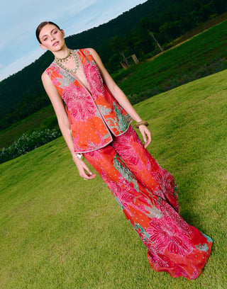 Dream sunset orange blazer and pants