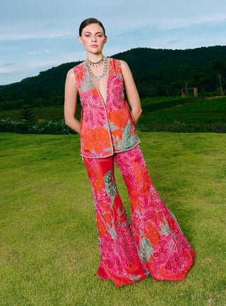 Dream sunset orange blazer and pants