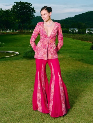Dove fuchsia blazer and sharara