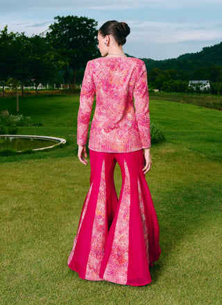 Dove fuchsia blazer and sharara