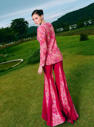 Dove fuchsia blazer and sharara