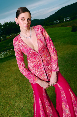 Dove fuchsia blazer and sharara