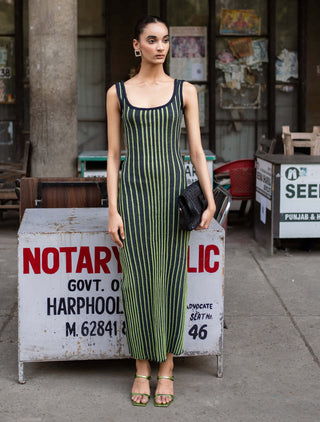 Meko Studio-Blue Green Emily Dress-INDIASPOPUP.COM