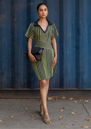 Meko Studio-Blue Green Nora Dress-INDIASPOPUP.COM