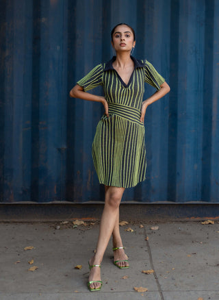 Meko Studio-Blue Green Nora Dress-INDIASPOPUP.COM