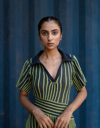 Meko Studio-Blue Green Nora Dress-INDIASPOPUP.COM