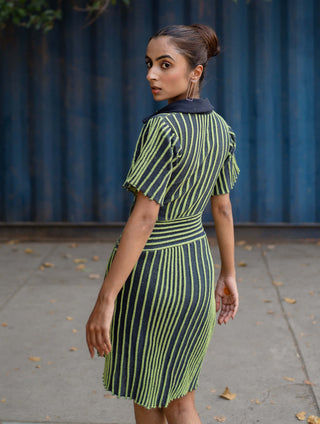 Meko Studio-Blue Green Nora Dress-INDIASPOPUP.COM