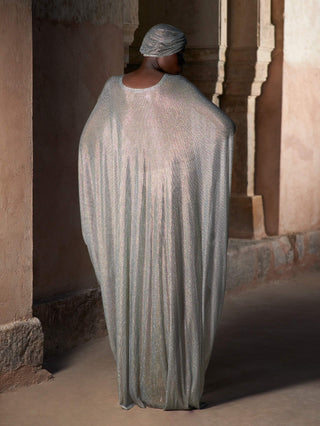 Zaynab silver kaftan set
