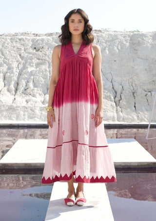 The Loom Art-Rogue Blush Pink Dress-INDIASPOPUP.COM