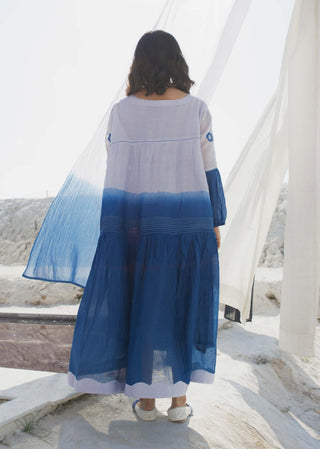 The Loom Art-Ocean Sky Dress-INDIASPOPUP.COM