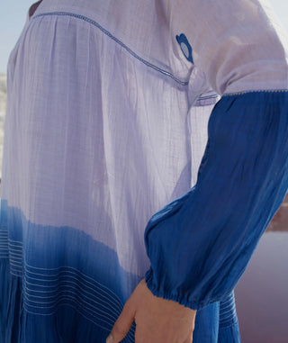The Loom Art-Ocean Sky Dress-INDIASPOPUP.COM