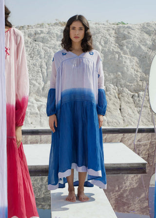 The Loom Art-Ocean Sky Dress-INDIASPOPUP.COM