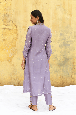 Niti Bothra-Lilac Orchid Kurta And Pants-INDIASPOPUP.COM