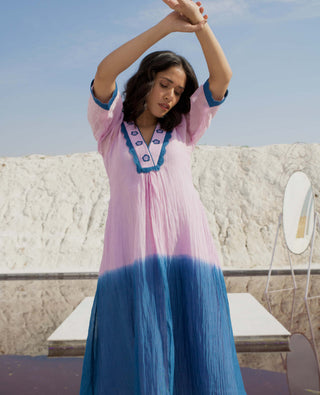The Loom Art-Lavender Blush Dress-INDIASPOPUP.COM