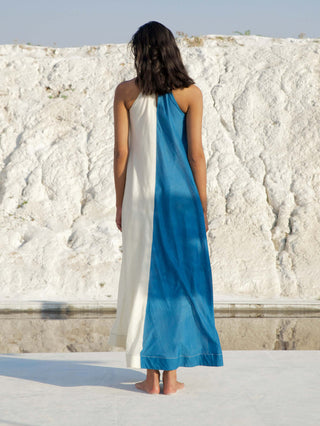 The Loom Art-Morning Sky Blue Dress-INDIASPOPUP.COM