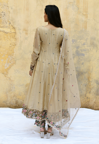 Niti Bothra-Ivory Orchid Overlap Angrakha Set-INDIASPOPUP.COM