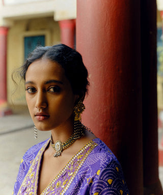 Iris Purple Kurta And Pants by Drishti & Zahabia available on Indiaspopup.com