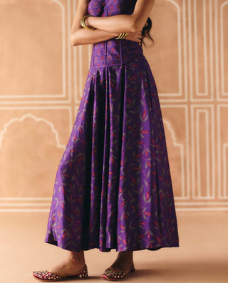 Imperial violet corset and skater skirt