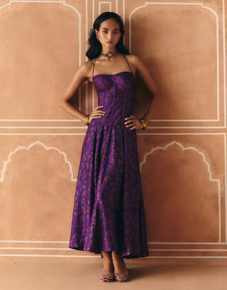 Imperial violet corset and skater skirt