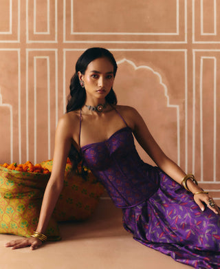 Imperial violet corset and skater skirt