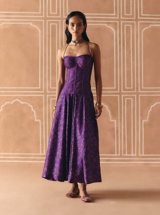 Imperial violet corset and skater skirt