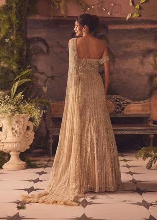 Eloise gold mermaid gown