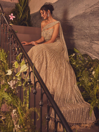 Eloise gold mermaid gown