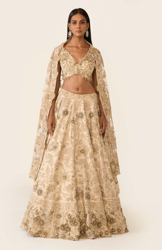 Golden Dori Lehenga Set by Varun Bahl available on Indiaspopup.com