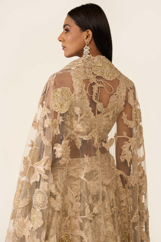 Golden Dori Lehenga Set by Varun Bahl available on Indiaspopup.com