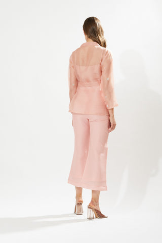 Meadow-Florence Pink Jacket And Pant Set-INDIASPOPUP.COM