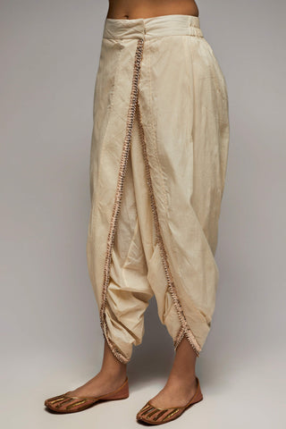 Gopi Vaid-Orange Kurta And Dhoti-INDIASPOPUP.COM