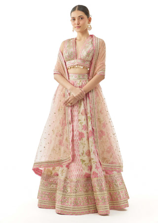 Ivory devyani lehenga set
