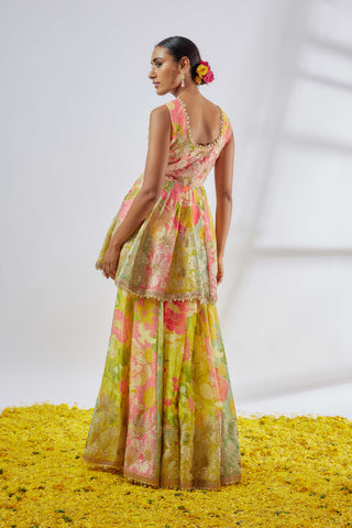 Jaanvi Multicolor Sharara Set by Gopi Vaid available on Indiaspopup