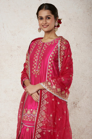 Gopi Vaid-Shiddat Rani Pink Sharara Set-INDIASPOPUP.COM