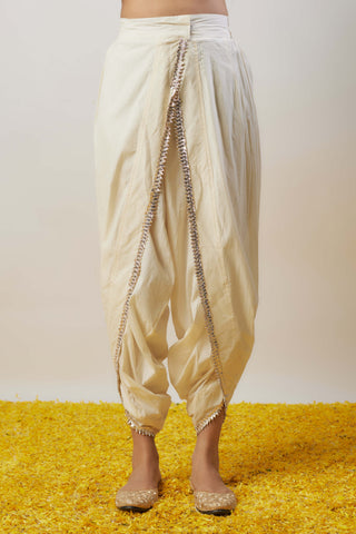 Neeti Yellow Kurta And Dhoti by Gopi Vaid available on Indiaspopup
