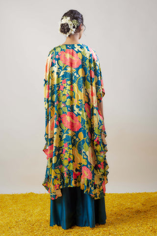Alyssa Blue Top And Palazzo Pants by Gopi Vaid available on Indiaspopup
