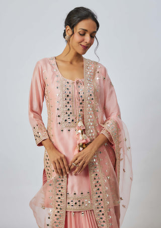 Pariza Pink Sharara Set by Gopi Vaid available on Indiaspopup