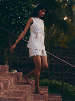 Palm Island Blazer And Shorts by Studio Rigu available on Indiaspopup.com