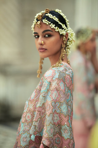 Gopi Vaid-Arsh One-Shoulder Top And Palazzo Pant-INDIASPOPUP.COM