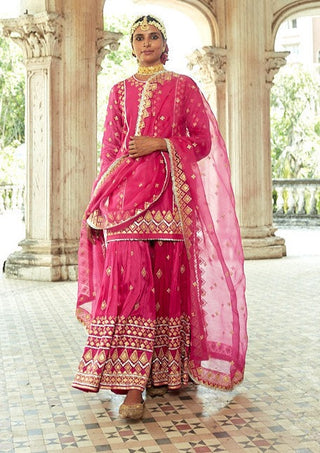 Gopi Vaid-Shiddat Rani Pink Sharara Set-INDIASPOPUP.COM