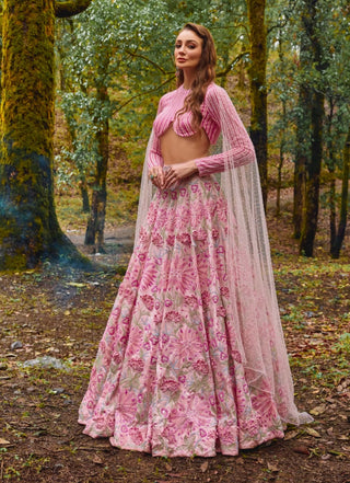 Sakura pink lehenga set