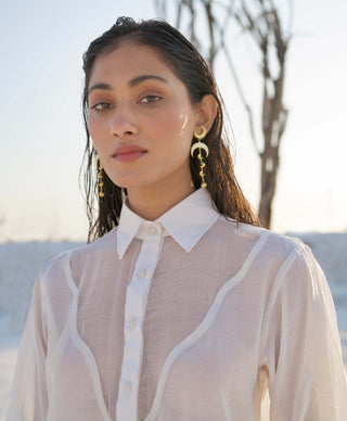 The Loom Art-Lily White Shirt And Pant-INDIASPOPUP.COM