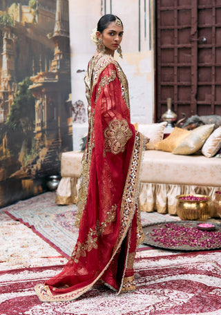 Red suvarna kurta set