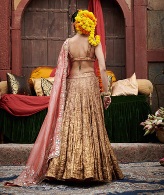Rakhta Maroon Lehenga Set by Itrh available on Indiaspopup.com